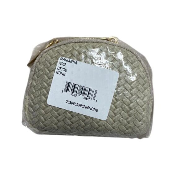 Persaman New York Marianna Woven Beige Leather Mini Clutch - Picture 5 of 5